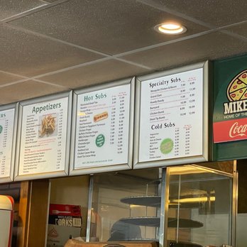 Mike's Pie - menus and prices on the wall - Pizza Near Me - Hudson, New Hampshire Mike's Pie - menus and prices on the wall - Pizza Near Me - Hudson, New Hampshire