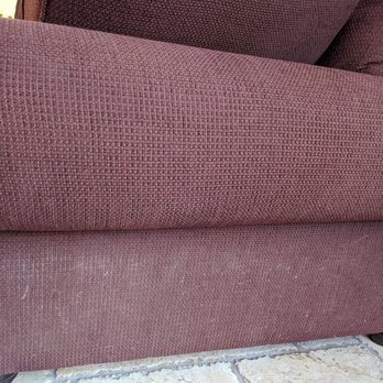 Carpet Kings - You can see the dirty "before" condition of the couch below. The "after" is the top arm rest. - Carpet Cleaning Near Me - Irvine, California