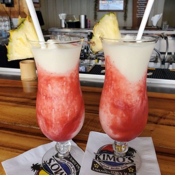 Kimo's Maui - Second round of drinks: lava flow - Seafood Near Me - Lahaina, Hawaii Kimo's Maui - Second round of drinks: lava flow - Seafood Near Me - Lahaina, Hawaii