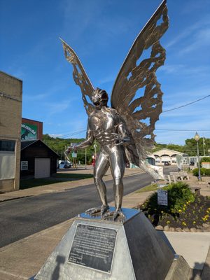 Mothman Statue and Marker by null