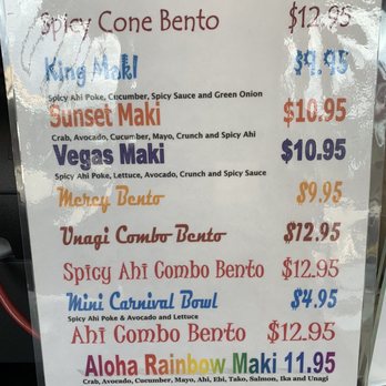 Aloha Sushi - Menu - Sushi Bars Near Me - Honolulu, Hawaii