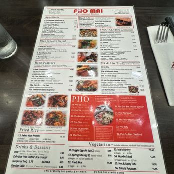 Pho Mai - Current menu - Vietnamese Near Me - Eden Prairie, Minnesota