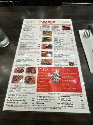 Menu photo 1 Pho Mai Eden Prairie, MN