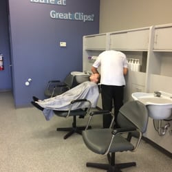 Great Clips - My kid, not relaxing, during her shampoo.