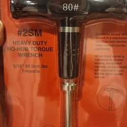 General Plumbing Supply - #2SN HEAVY DUTY NO-HUB TORQUE WRENCH
