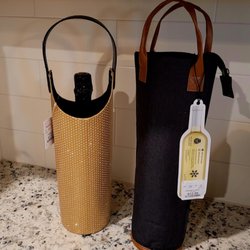 HomeGoods - So dang cute...wine/champagne totes!