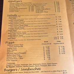 Famous Subs & More - Pizza menu