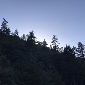 Enchanted Forest Trailhead - View of the west ridge just after the sun passed behind it for the evening. - Hiking Near Me - Pine Mountain Club, California Enchanted Forest Trailhead - View of the west ridge just after the sun passed behind it for the evening. - Hiking Near Me - Pine Mountain Club, California