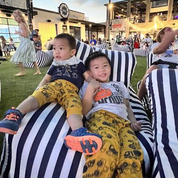 The HUB - My kids just modeling the seating. - Sports Bars Near Me - Allen, Texas