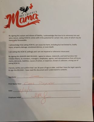 Menu photo 5 Hot Chicken Mama Blue Point, NY