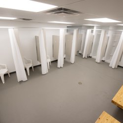 Lehighton Outdoor Center - Sparkly-clean changing rooms.