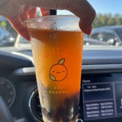 Big Orange Bubble Tea