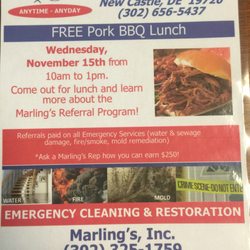 Delaware Plumbing Supply - Marling's BBQ Lunch on Wednesday November 15th, 2017 from 10-1.