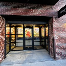 Exposed brick entrance Exposed brick entrance