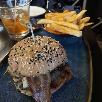 St Charles Station - Smash burger with fries - Cajun/Creole Near Me - Fitchburg, Wisconsin