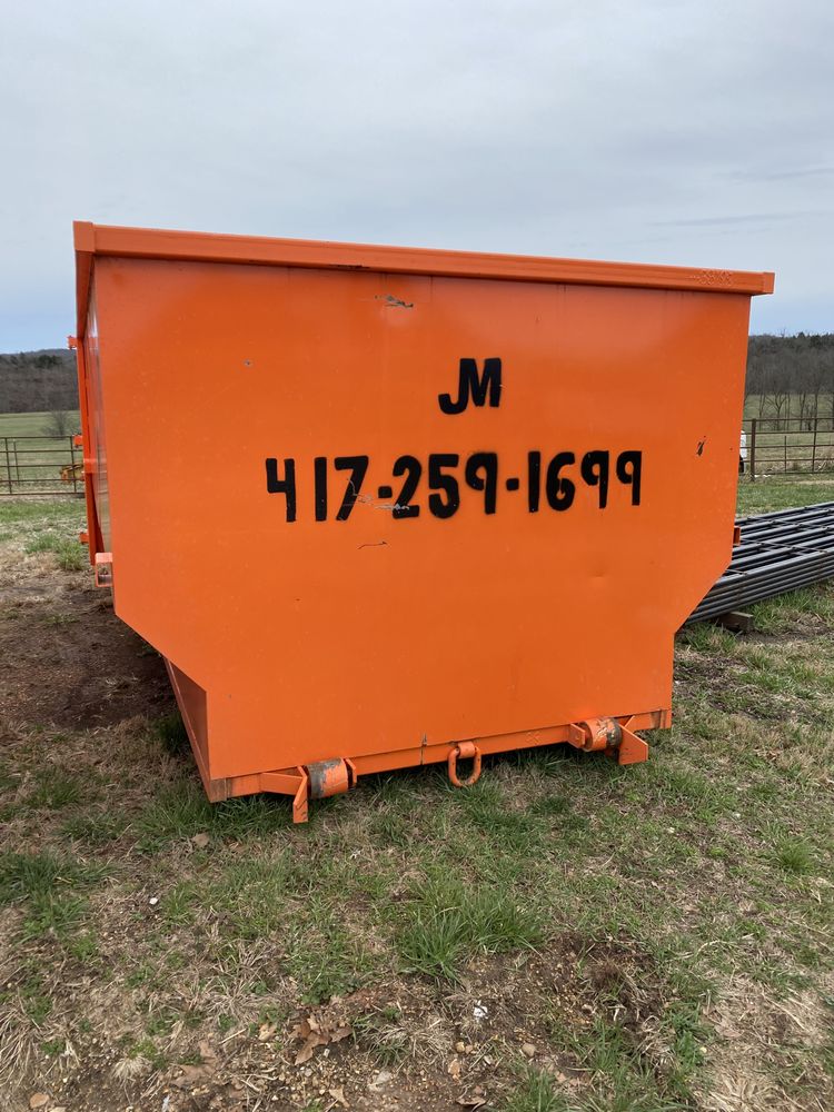 JM ROLL OFF DUMPSTER RENTAL Mansfield, Missouri Dumpster Rental