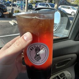 Peach oolong tea with boba Peach oolong tea with boba