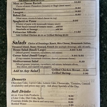 Osmar pizza and subs - Back of menu - Pizza Near Me - Richmond, Virginia