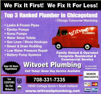 Witvoet Plumbing Logo