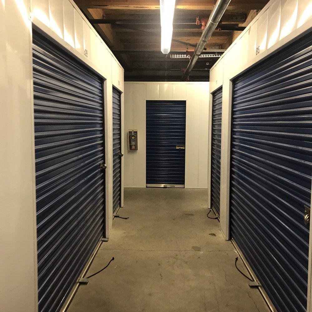 A-American Self Storage - Hallway with automatic lights. - Self Storage Near Me - Buena Park, California A-American Self Storage - Hallway with automatic lights. - Self Storage Near Me - Buena Park, California