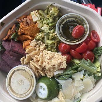 sweetgreen - Healthy Salads, Wraps, and Bowls - Farmhouse salad  "online only" Spicy cashew dressing + pesto dressing" - Salad Near Me - The Woodlands, Texas