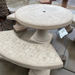 Phoenix Precast Products - Tuscany table with benches