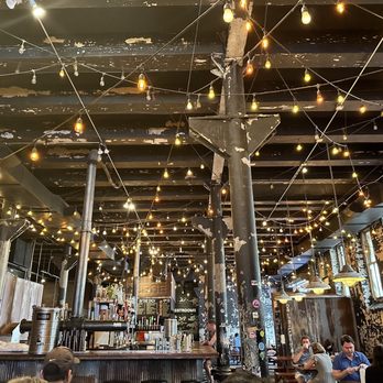 Sawada Coffee - Seating area w the lights - Coffee & Tea Near Me - Chicago, Illinois