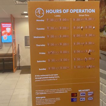 Popeyes Louisiana Kitchen - Times of operation - Chicken Wings Near Me - Boutte, Louisiana