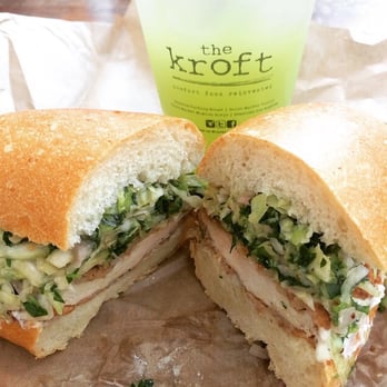 The Kroft - Fried chicken sandwich and mint cucumber lemonade - Sandwiches Near Me - Anaheim, California The Kroft - Fried chicken sandwich and mint cucumber lemonade - Sandwiches Near Me - Anaheim, California