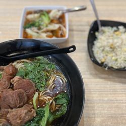 Mr.Dumpling - Beef noodle soup, spicy wontons, & fried rice. Amazing!