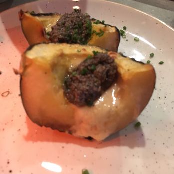 Fish N Beer - Butternut squash with mushroom pesto. Good but underseasoned. - Seafood Near Me - Denver, Colorado Fish N Beer - Butternut squash with mushroom pesto. Good but underseasoned. - Seafood Near Me - Denver, Colorado