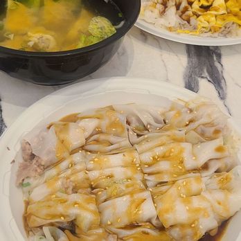 Joe's Steam Rice Roll - Top: Shrimp Party Rice Roll, Wonton soup, Pork Rice Roll - Cantonese Near Me - New York, New York Joe's Steam Rice Roll - Top: Shrimp Party Rice Roll, Wonton soup, Pork Rice Roll - Cantonese Near Me - New York, New York