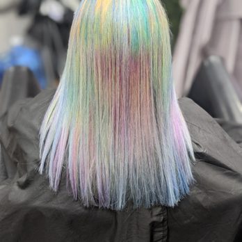 The Blushing Dahlia - Rainbow hair also known as double process colors, expect to spend the entire day at the salon lol - Hair Salons Near Me - Riverside, California The Blushing Dahlia - Rainbow hair also known as double process colors, expect to spend the entire day at the salon lol - Hair Salons Near Me - Riverside, California