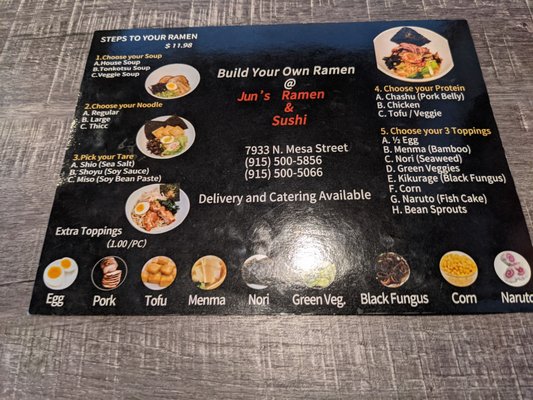 Menu photo 7 Jun’s Ramen & Sushi El Paso, TX