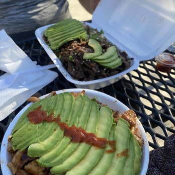 Chop Teriyaki - Medium chicken bowl, and large beef and chicken bowl. Both with avocado ($1.50 extra) ... so delicious!!! - Japanese Near Me - Pico Rivera, California Chop Teriyaki - Medium chicken bowl, and large beef and chicken bowl. Both with avocado ($1.50 extra) ... so delicious!!! - Japanese Near Me - Pico Rivera, California