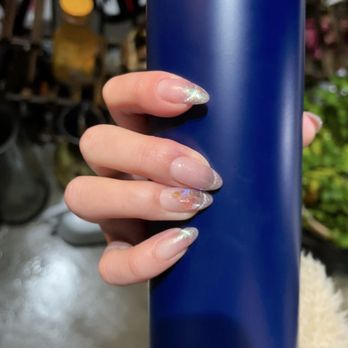 M2 Nail Lounge - Cat eye ombré on nude pink, I think? Hard gel on natural nails. - Nail Salons Near Me - Alhambra , California M2 Nail Lounge - Cat eye ombré on nude pink, I think? Hard gel on natural nails. - Nail Salons Near Me - Alhambra , California