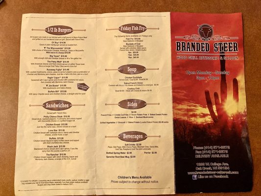 Menu photo 4 The Branded Steer Oak Creek, WI Menu photo 4 The Branded Steer Oak Creek, WI