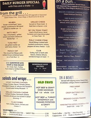 Menu photo 1 Marjo's Diner Schoolcraft, MI Menu photo 1 Marjo's Diner Schoolcraft, MI