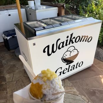 Waikomo Shave Ice - I had half coconut half mango w/ honey drizzle, coconut cream, fresh pineapple, and vanilla ice cream. Will dream about this! - Shaved Ice Near Me - Lahaina, Hawaii Waikomo Shave Ice - I had half coconut half mango w/ honey drizzle, coconut cream, fresh pineapple, and vanilla ice cream. Will dream about this! - Shaved Ice Near Me - Lahaina, Hawaii