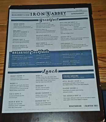 Menu photo 1 Iron Abbey Gastro Pub Horsham, PA