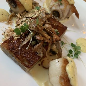 Mercantile - OMFG - Almond Crusted Petrale Sole is a show stopper, absolutely amazing dish - New American Near Me - Denver, Colorado