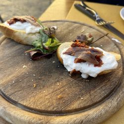 Gustapanino - $11 piece of bread with spread and 2 anchovies... not worth it