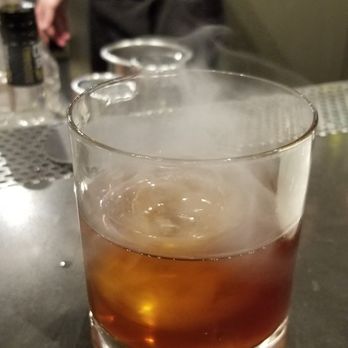Basalt - Barrel aged Smoked Manhattan - New American Near Me - Honolulu, Hawaii