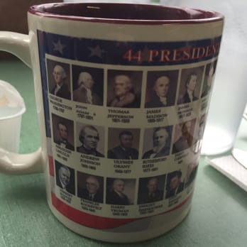 Jimmy T's Place - My coffee came in a cup featuring photos of the presidents - Breakfast & Brunch Near Me - Washington, DC, District of Columbia
