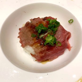 Kokkaku - Seared Wagyu Beef Oshi-Sushi (close up) *SRW* - New American Near Me - Seattle, Washington Kokkaku - Seared Wagyu Beef Oshi-Sushi (close up) *SRW* - New American Near Me - Seattle, Washington