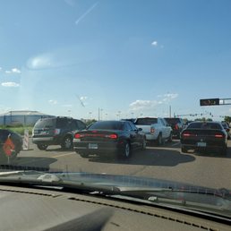 Almost game time, if I can get out of traffic and park anyway Almost game time, if I can get out of traffic and park anyway