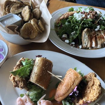 Pickle Jar Kitchen - The Pickle Jar Chicken Sammy The Beet Salad Fried House made Garlic and Dill Pickle Chips - New American Near Me - Falmouth, Massachusetts