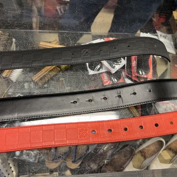 Souren Master Shoe Repair - Finished product of my belts, which came out perfect! 110% satisfied - Shoe Repair Near Me - Sunnyvale, California Souren Master Shoe Repair - Finished product of my belts, which came out perfect! 110% satisfied - Shoe Repair Near Me - Sunnyvale, California