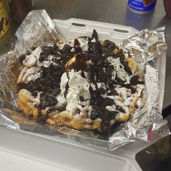 Vasquez Drive-Thru - a waffle covered in chocolate and whipped cream - Food Trucks Near Me - Robstown, Texas Vasquez Drive-Thru - a waffle covered in chocolate and whipped cream - Food Trucks Near Me - Robstown, Texas