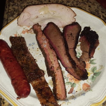 Franklin Barbecue - The wholly trinity- sausage not made in house but is his recipe and made just blocks away. Excellent! - Barbeque Near Me - Austin, Texas Franklin Barbecue - The wholly trinity- sausage not made in house but is his recipe and made just blocks away. Excellent! - Barbeque Near Me - Austin, Texas